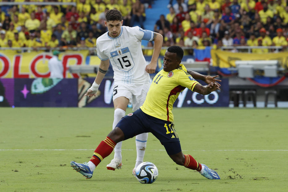 Eliminatorias: los números más destacados del empate 2-2 entre Uruguay y Colombia